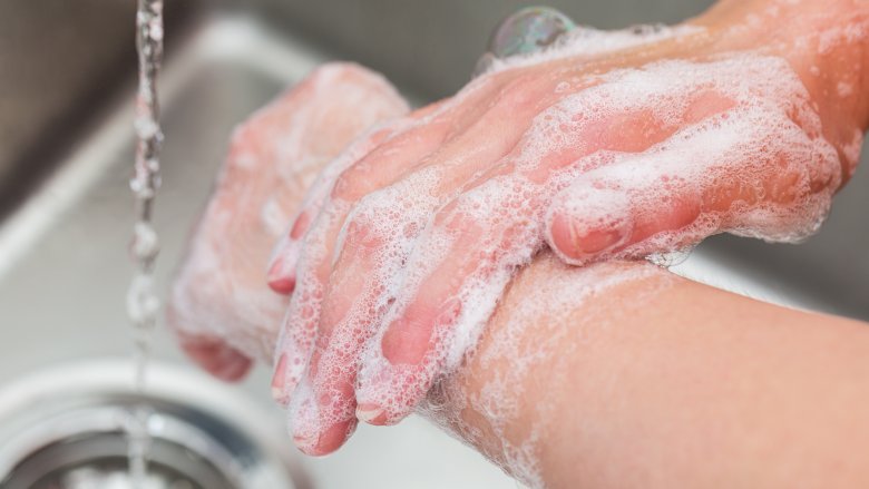 Washing hands