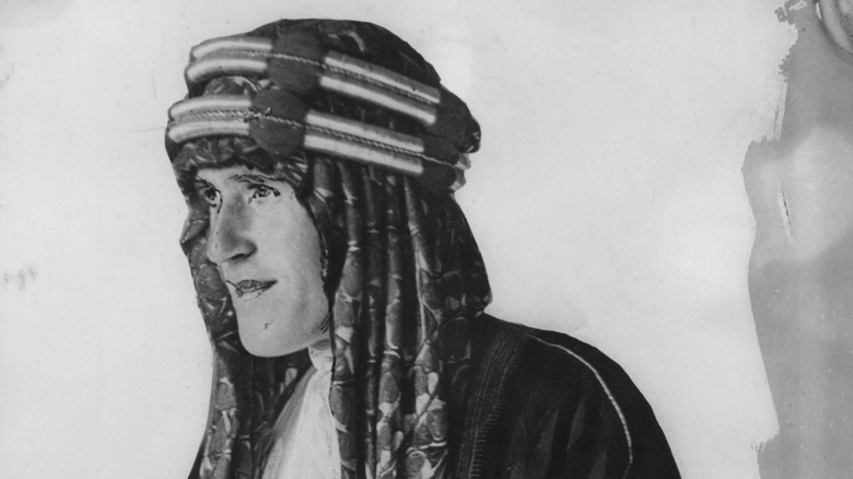 T E Lawrence in Arab dress