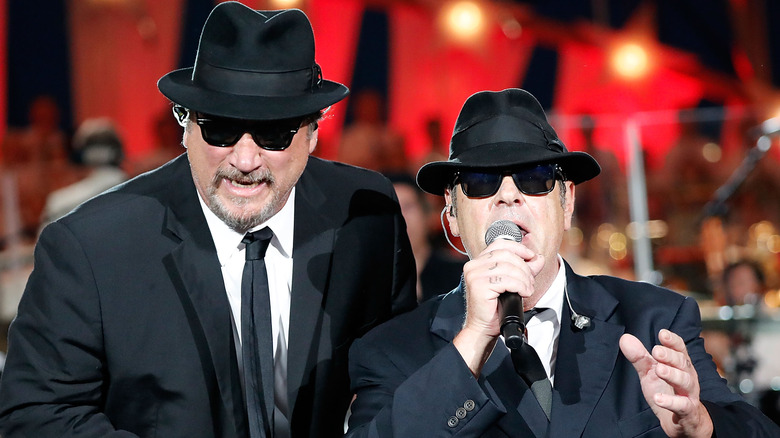 Belushi and Aykroyd performing