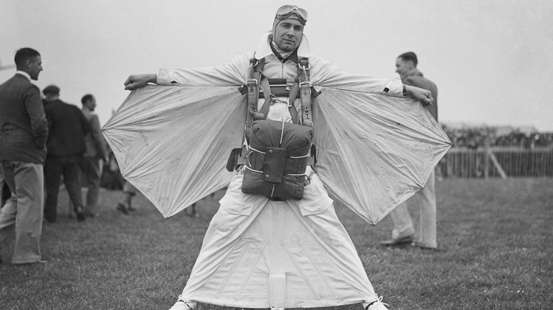 Clem Sohn wearing flying suit