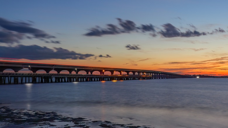 Bridge over river in Beaufort