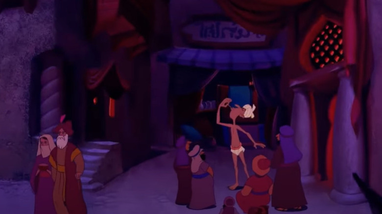 Agrabah's citizens in market