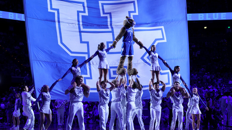 University of Kentucky cheerleaders perform