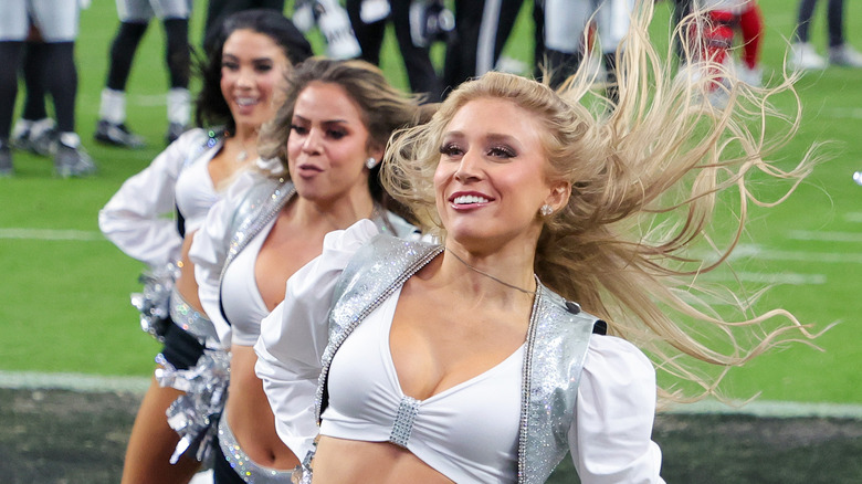 The Raiderettes perform