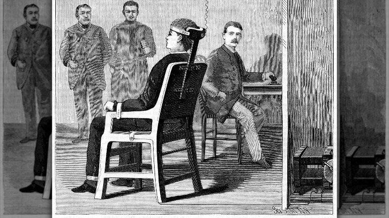 illustration of Southwick electric chair