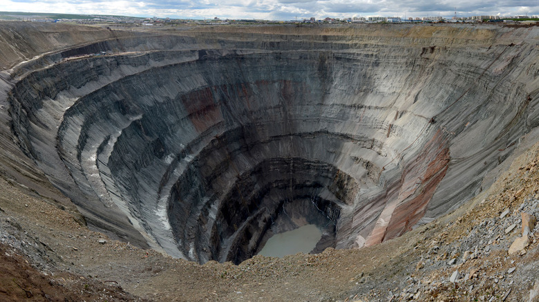 Mirny diamond mine in Sakha, Russia.