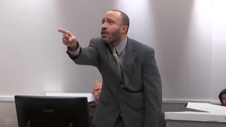 Darrell Brooks pointing finger at judge