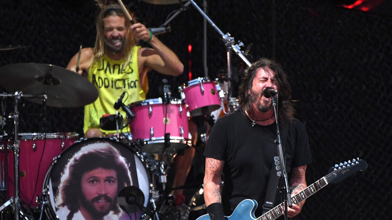 Foo Fighters performing at Lollapalooza