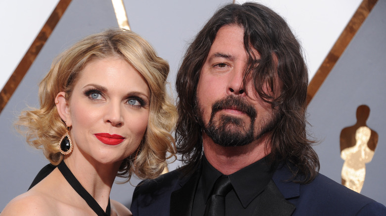 Jordyn Blum with Dave Grohl on the red carpet at the Oscars