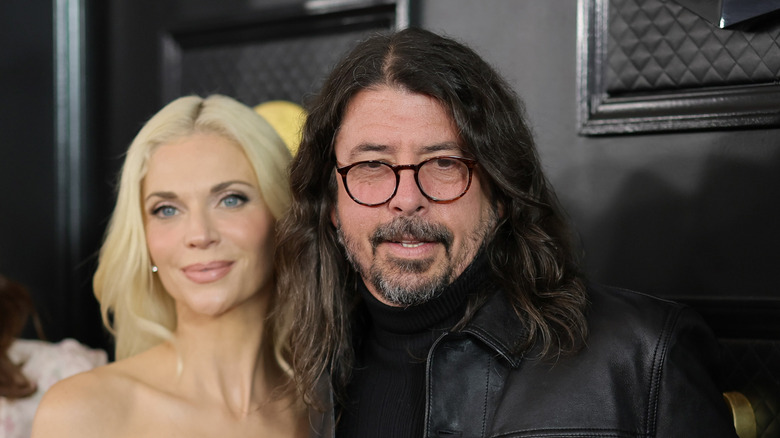 Jordyn Blum and Dave Grohl at the 2024 Grammy Awards