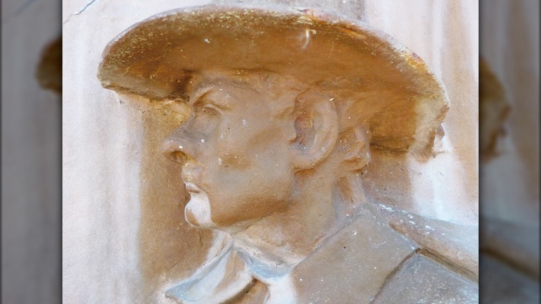 Captain John Underhill carving