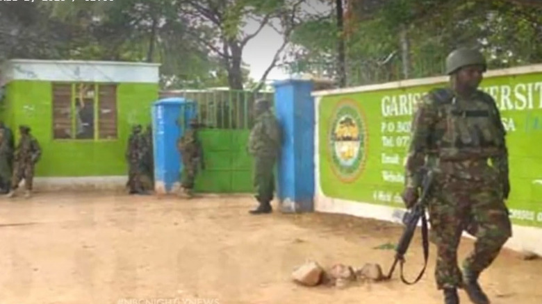 Garissa University College with soldiers