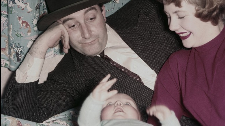 Peter Seller with wife and son Michael 