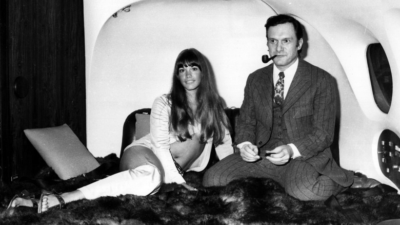 Barbi Benton and Hugh Hefner