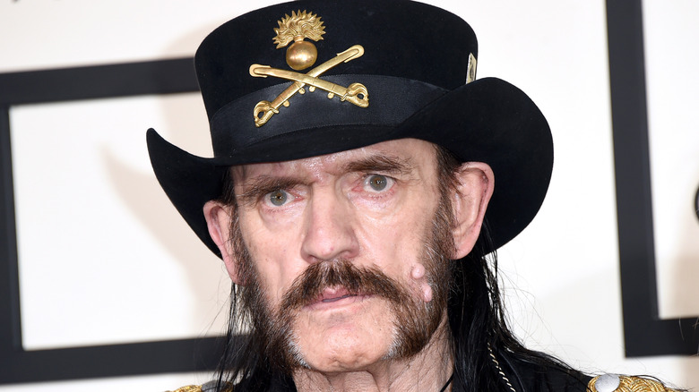 Lemmy wearing hat