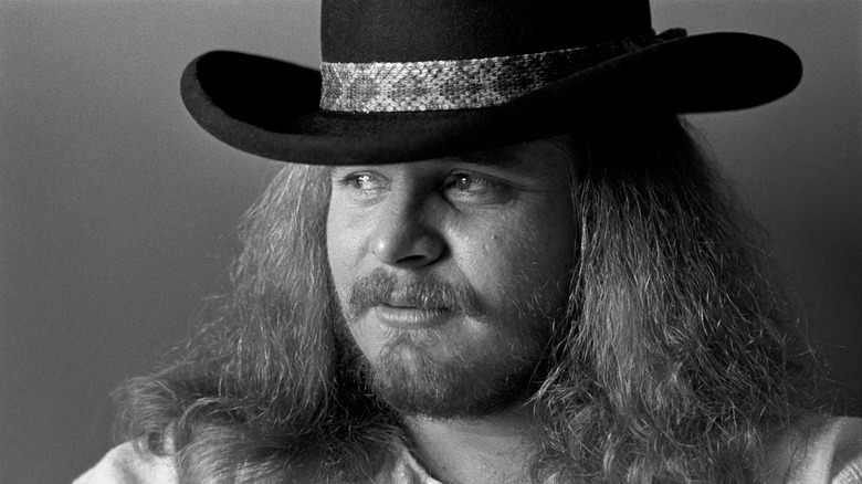 Ronnie Van Zant wearing hat