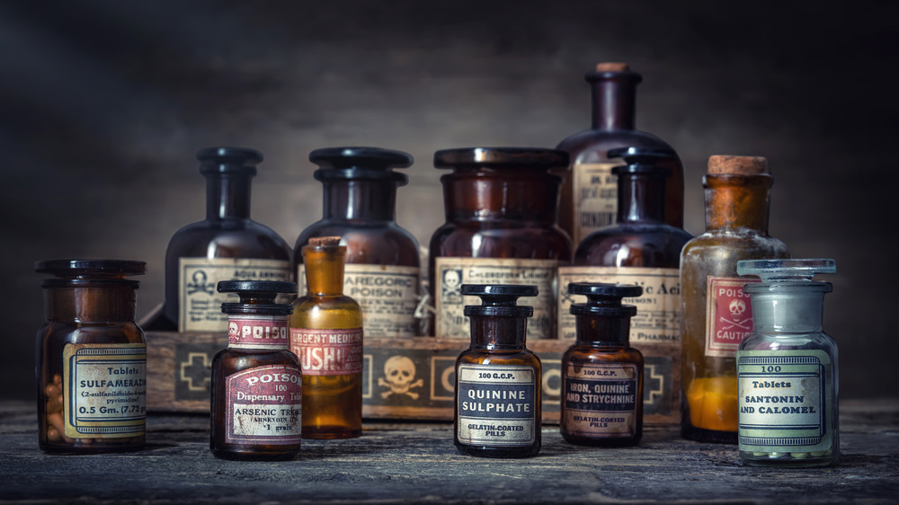 Antique pharmaceutical bottles