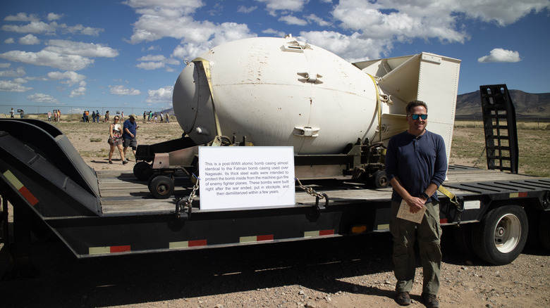 Photo of atomic bomb casing