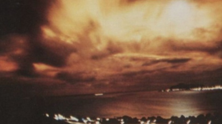 Photo of nuclear explosion Starfish Prime