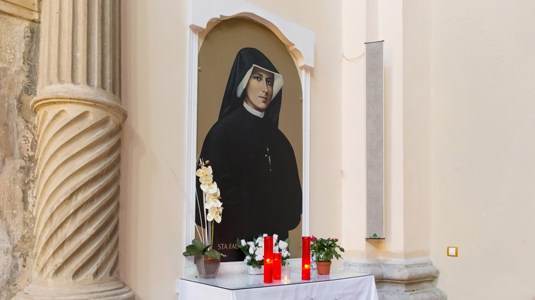 Altar honoring St. Faustina