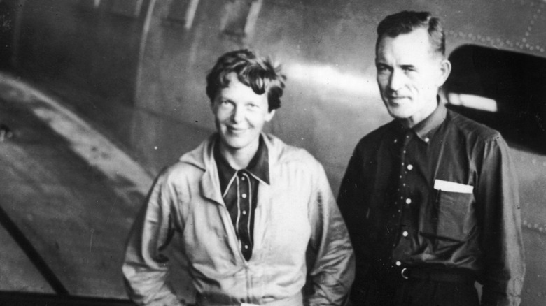 Amelia Earhart and Fred Noonan