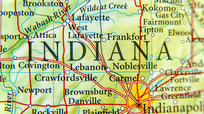 map of indiana