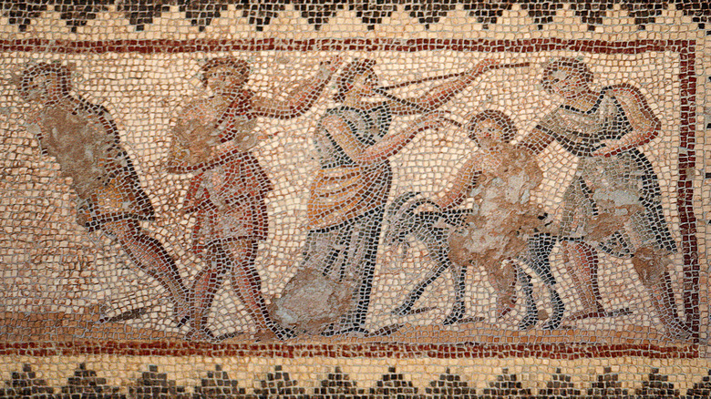 Dionysian party mosaic