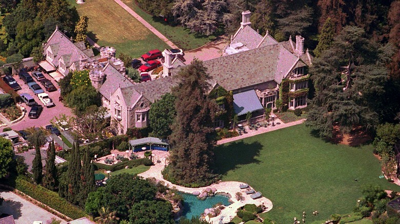 Aerial view of Playboy mansion