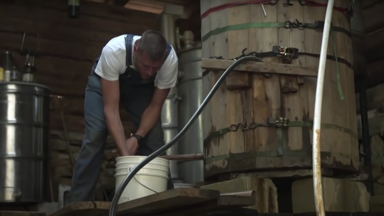 Guy making moonshine