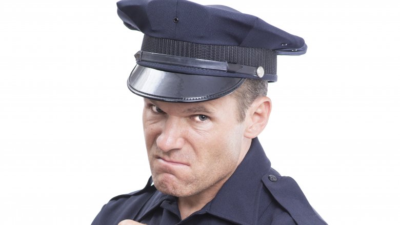 Angry cop