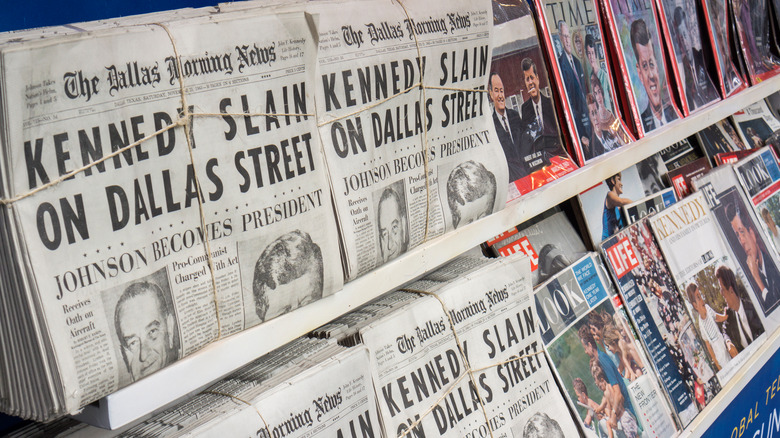 newspapers in stand