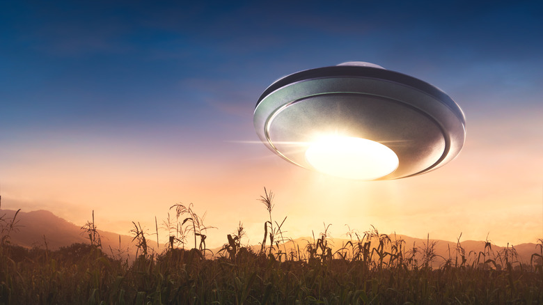 UFO over field