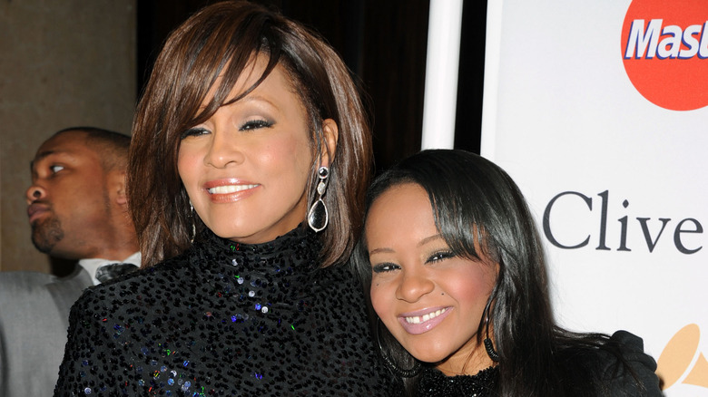 singer Whitney Houston and her daughter Bobbi Kristina Brown