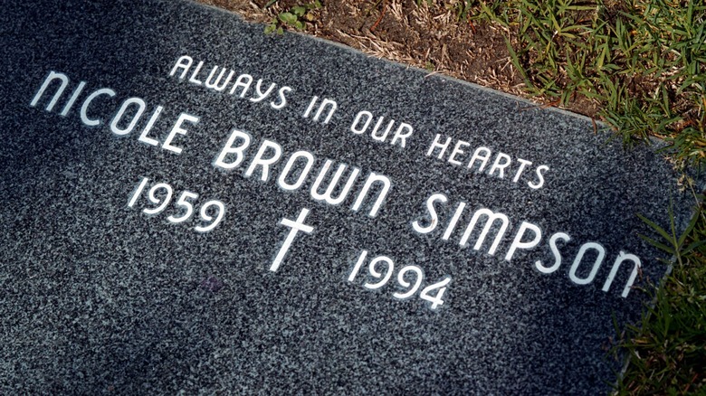 Nicole Brown Simpson's headstone