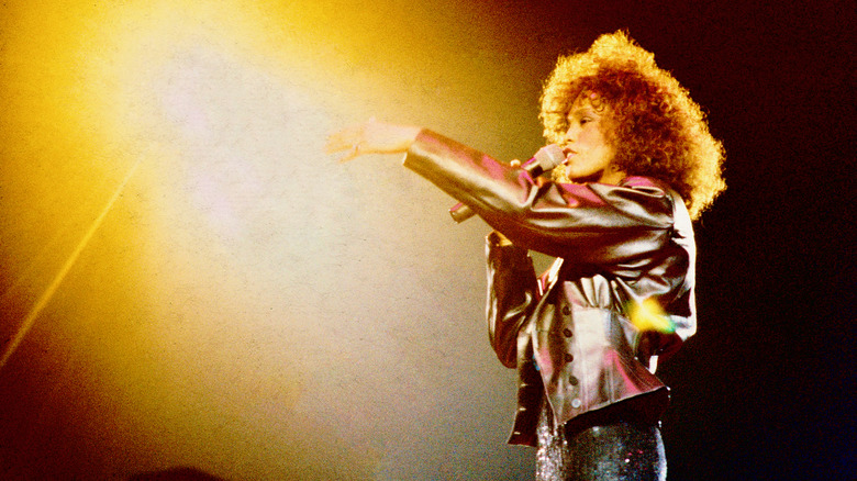 Whitney Houston on stage