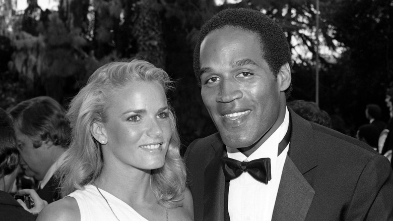 O.J. Simpson Nicole Brown smiling