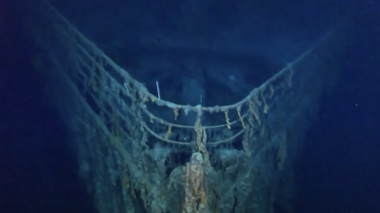 titanic underwater remains