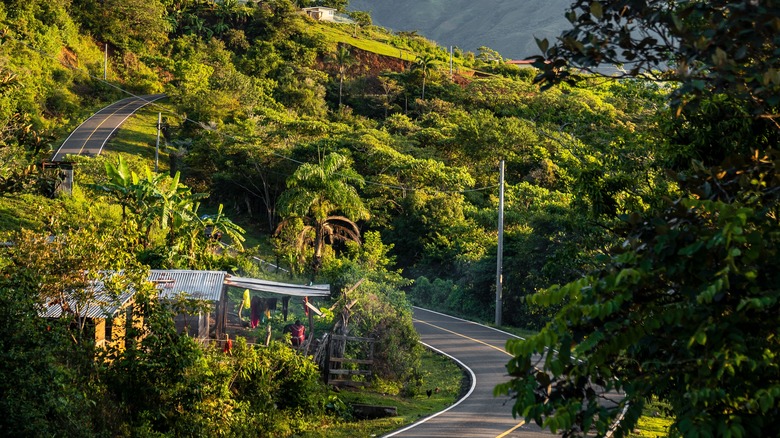 road in Ngäbe-Buglé region Panama