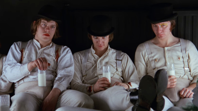 Clockwork Orange villains looking sinister