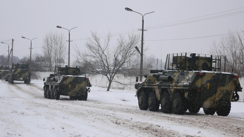 Russian tanks near Ukraine