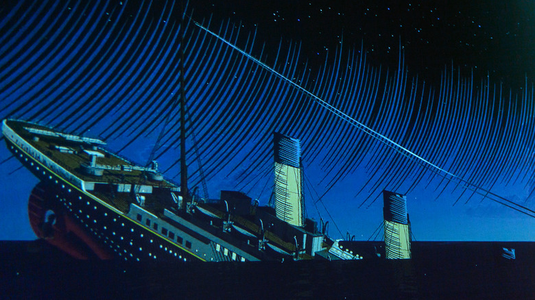 Titanic sinking illustration 