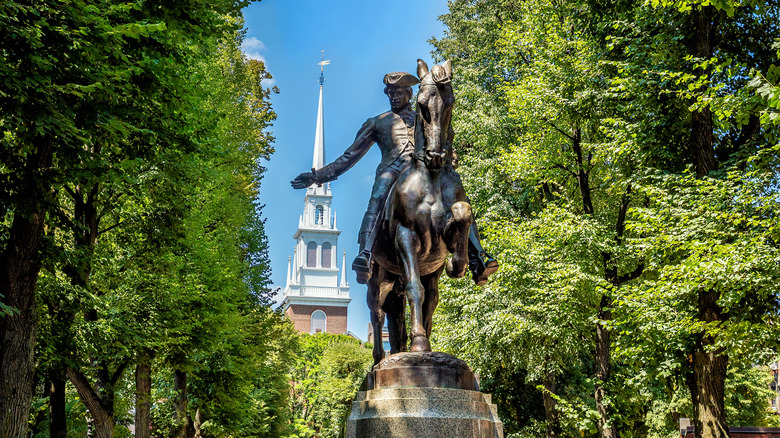 Statue and Old North Church