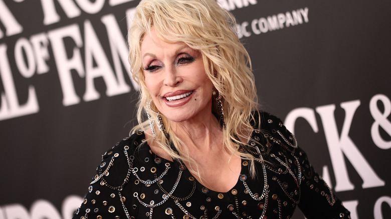 Dolly Parton smiling