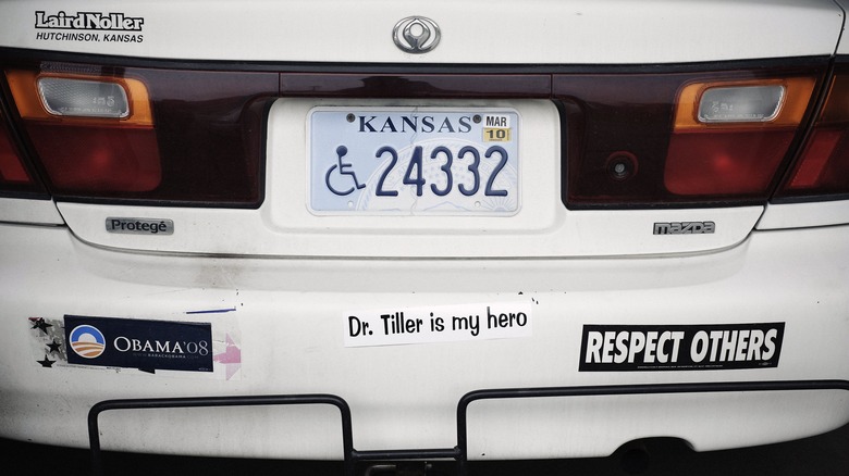 "Dr. Tiller is my hero" bumper sticker