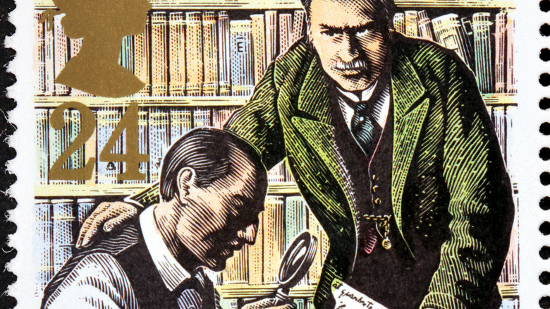 A Holmes and Watson British postage stamp 