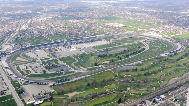 aerial view Indy 500