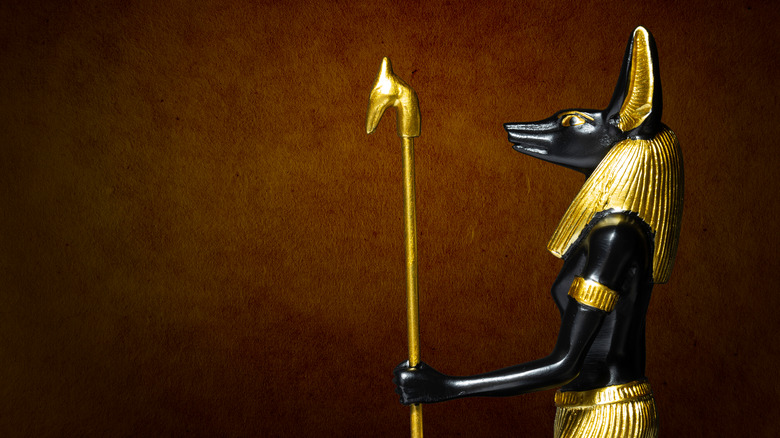 statue of the Egyptian god Anubis