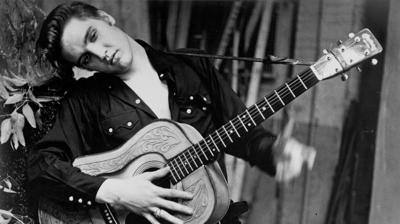 Elvis Presley with guitar