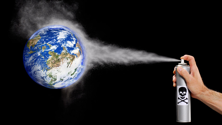 Dangerous spray used on planet Earth