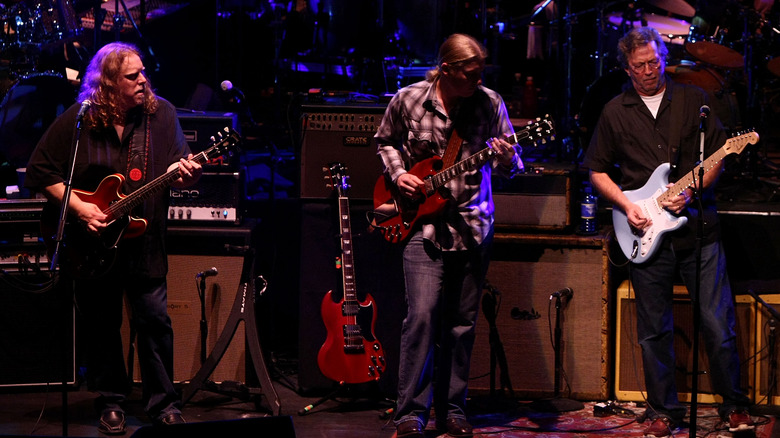 Eric Clapton with Allman Brothers in 2009